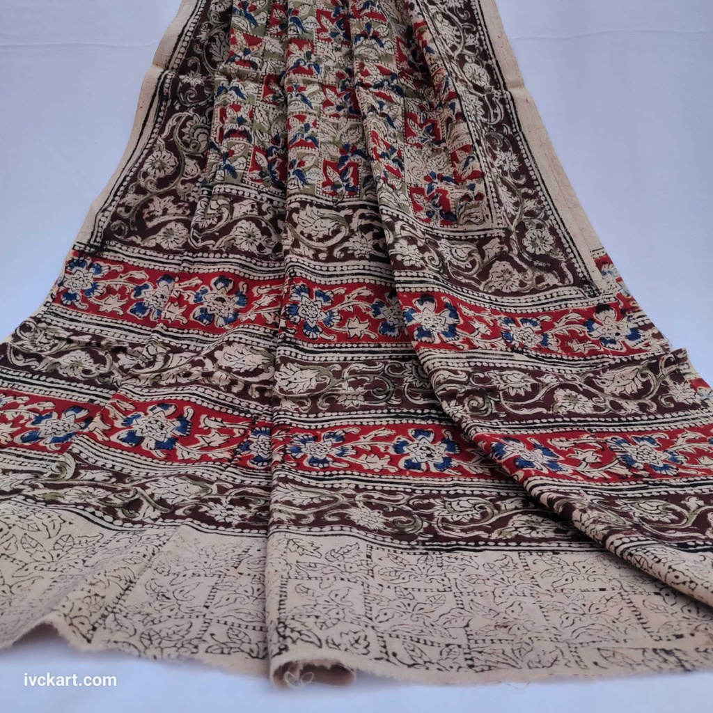Handwoven Kalamkari Cotton Dress Materials