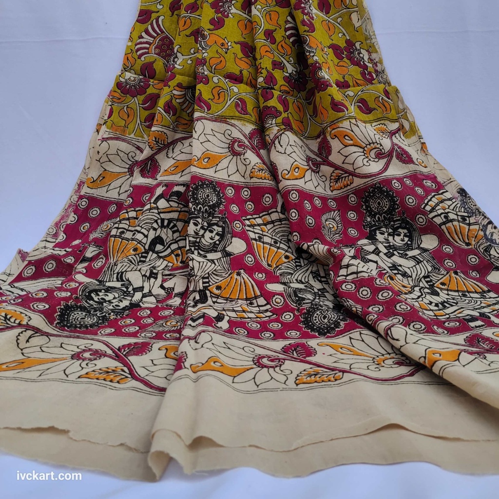 Handwoven Mangalagiri Cotton Dress Materials