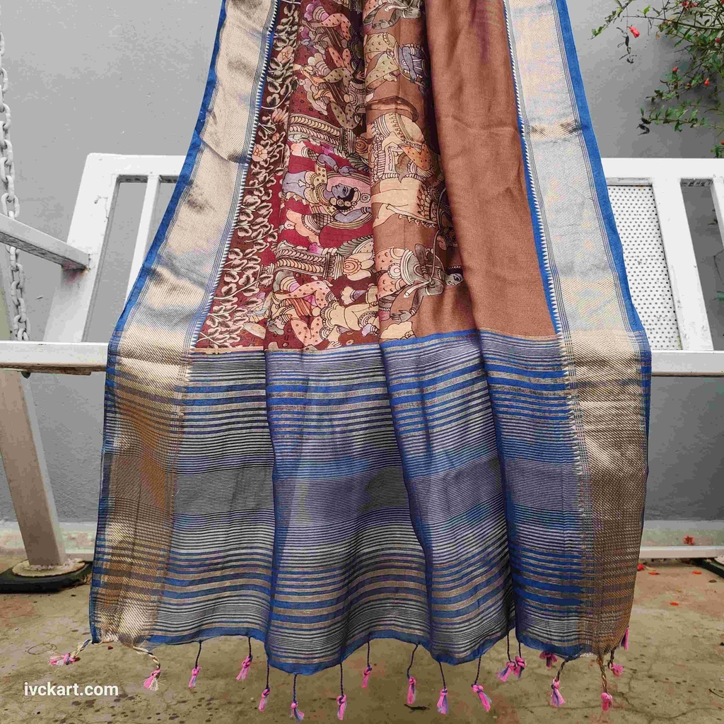 Kalamkari Silk Saree
