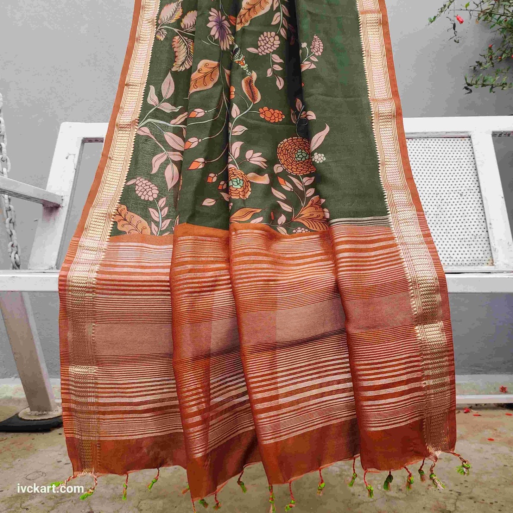 Kalamkari Silk Saree