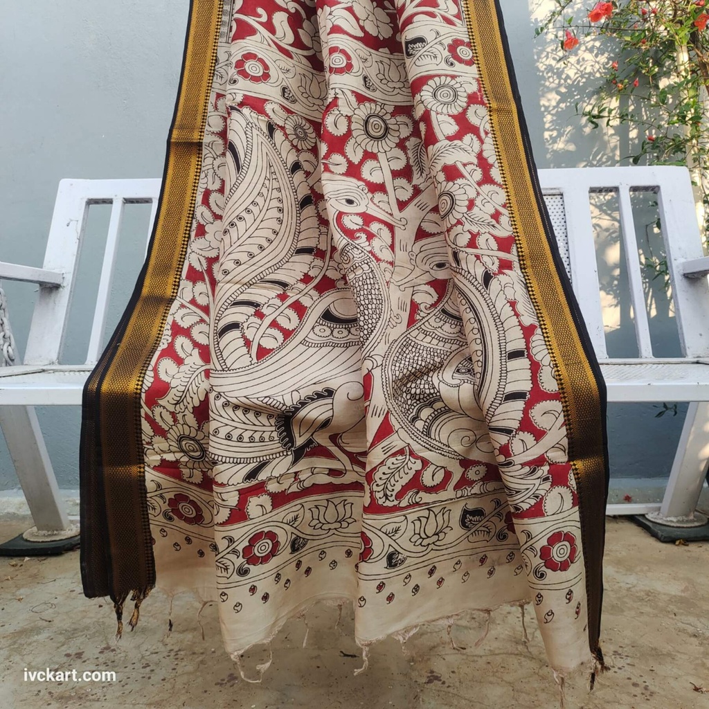 Kalamkari Silk Saree