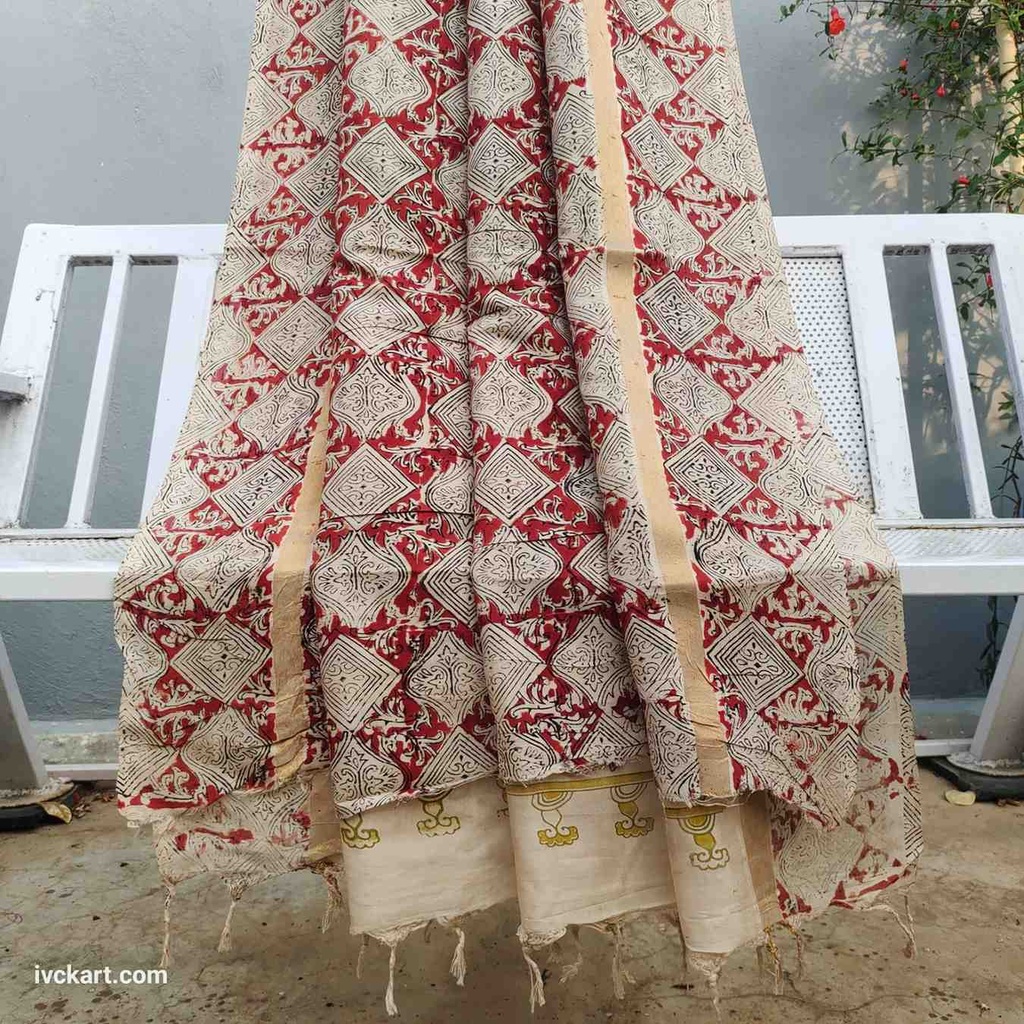 Kalamkari Silk Saree