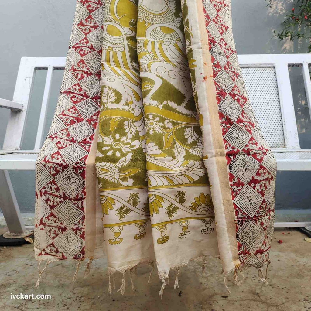 Kalamkari Silk Saree