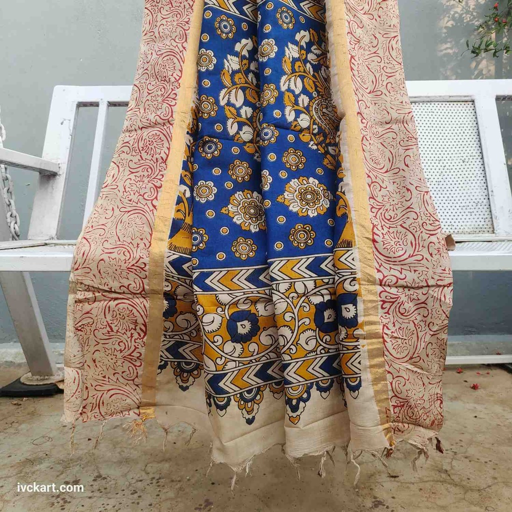 Kalamkari Silk Saree