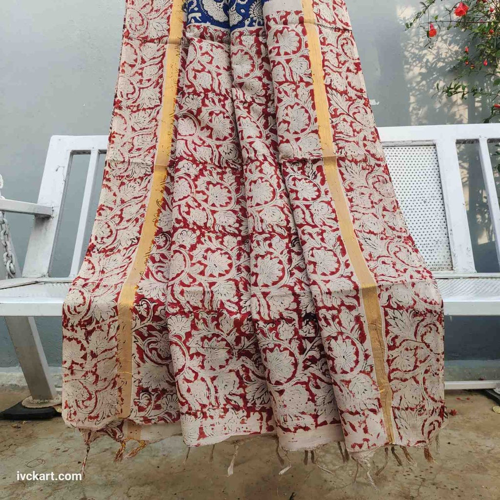 Kalamkari Silk Saree