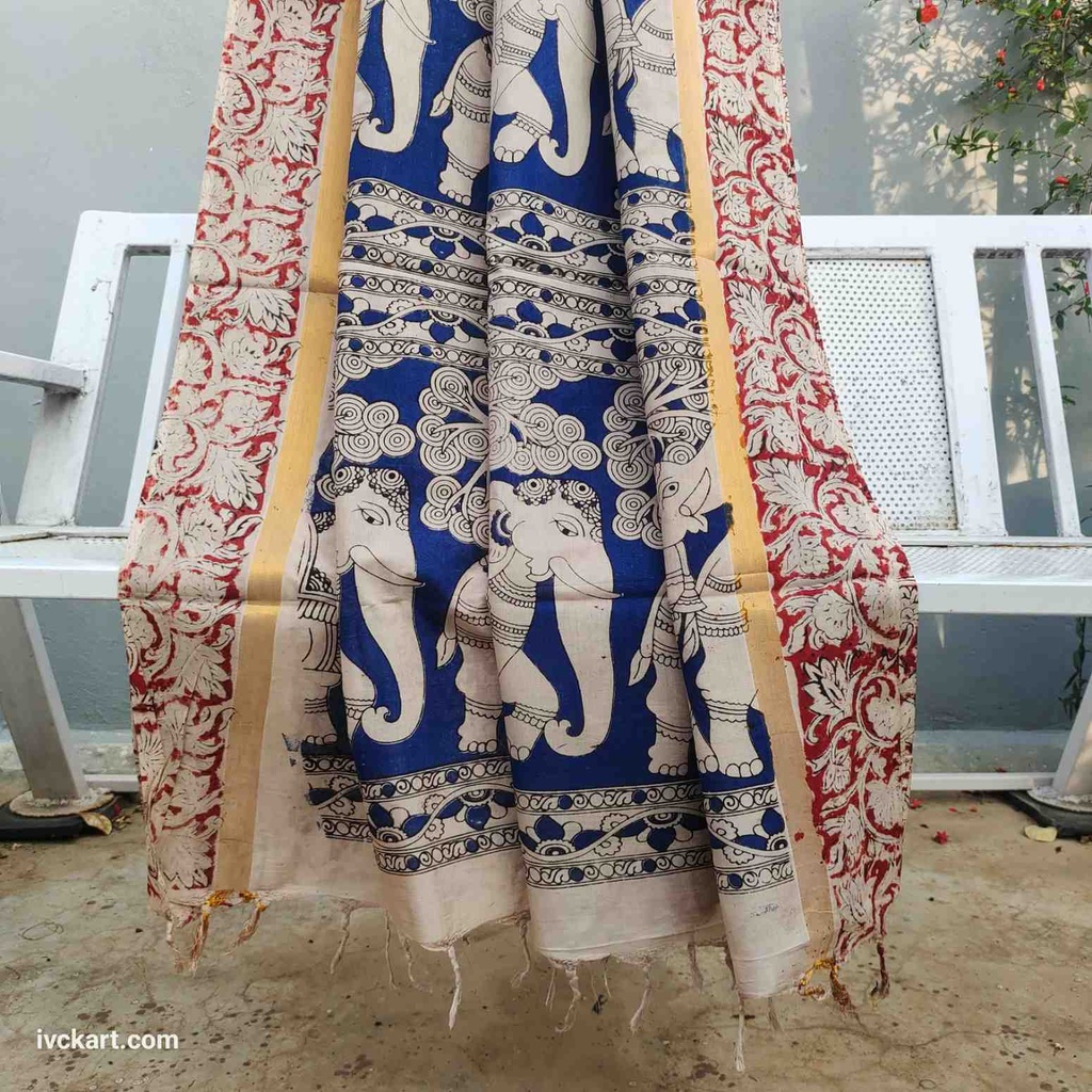 Kalamkari Silk Saree