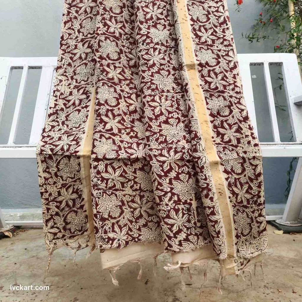 Kalamkari Silk Saree