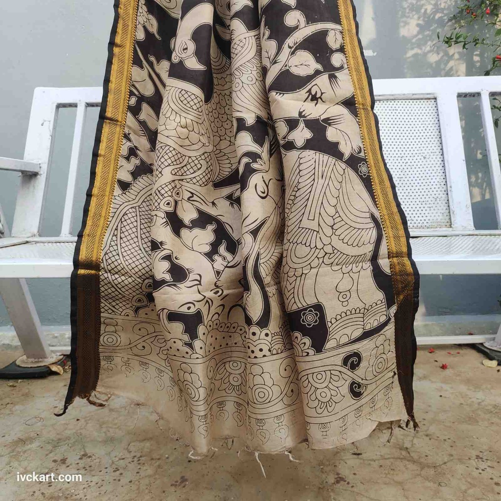 Kalamkari Silk Saree