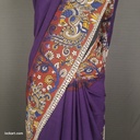 Kalamkari Hand Block Silk Saree