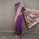 Kalamkari Hand Block Silk Saree