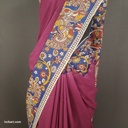 Kalamkari Hand Block Silk Saree