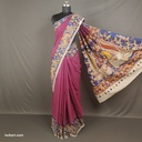 Kalamkari Hand Block Silk Saree