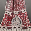 Kalamkari Hand Block Silk Saree