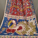 Kalamkari Hand Block Silk Saree