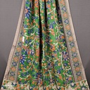 Kalamkari Hand Block Silk Saree