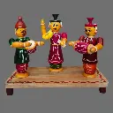 Etikoppaka Home Decor Wooden Crafted Burrakata Set