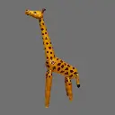 Etikoppaka Wooden Crafted Giraffe Toy