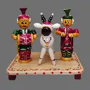 Etikoppaka Home Decor Wooden Crafted Gangireddulu