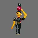 Etikoppaka Home Decor Wooden Crafted Woman with Pots