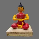 Etikoppaka Home Decor Wooden Crafted Buddha