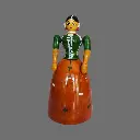Etikoppaka Home Decor Wooden Crafted Girl in Langa Voni