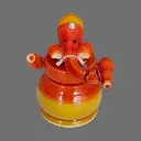 Etikoppaka Home Decor Wooden Crafted Ganesha Idol