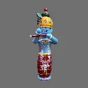 Etikoppaka Home Decor Wooden Crafted Krishna with fluit