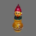 Etikoppaka Wooden Crafted Woman face in Kadava Item