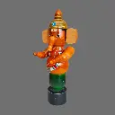 Etikoppaka Home Decor Wooden Crafted Lord Ganesh 9.5 In