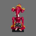 Etikoppaka Home Decor Wooden Crafted Ganesh with Dolak