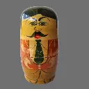 Etikoppaka Wooden Crafted Man 5 Nested Doll Set