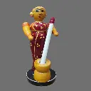 Etikoppaka Wooden Crafted Lady Rice Pounding