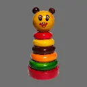Etikoppaka Wooden Toy Stacking Rings for Kids