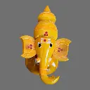 Etikoppaka Home Decor Wooden Crafted Ganesha Face