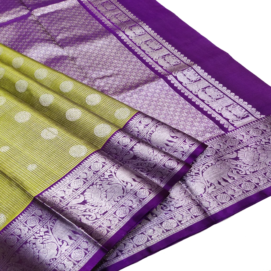 Handwoven Venkatagiri Pure Pattu Saree (Handloom & Silk mark Certified)