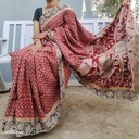 Kalamkari Silk Saree