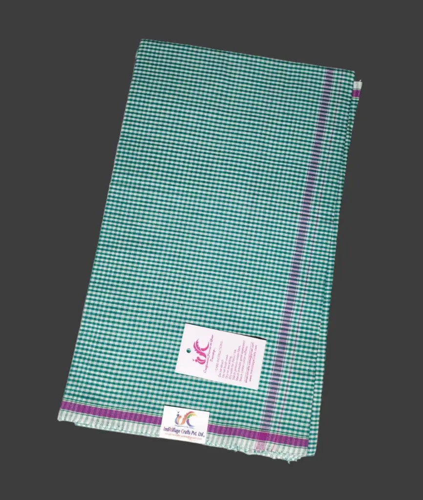 [100C6X4CKSGN] 100% Cotton Hand Woven Lungi
