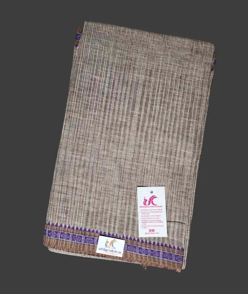 [100K6X4PBNWB] 100% Cotton Hand Woven Lungi