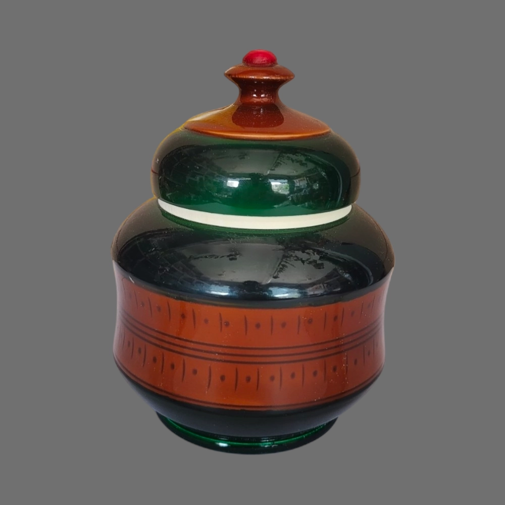 [WCEKBKB] Etikoppaka Wooden Crafted Jar 