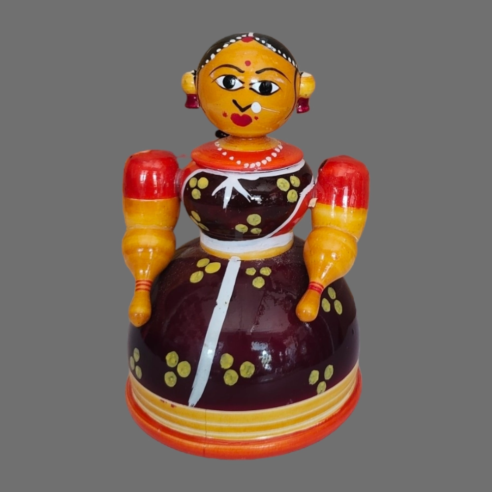 [WCEKSLG] Etikoppaka Home Decor Wooden Crafted Buttabomma