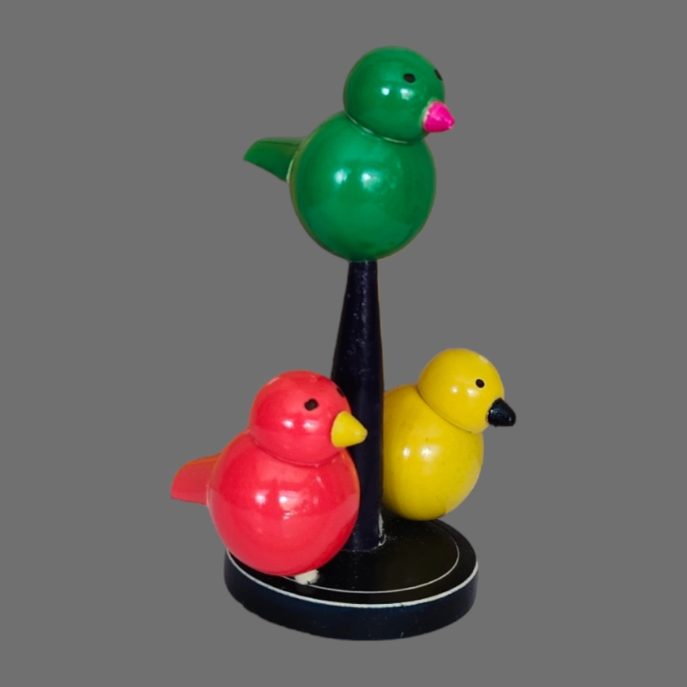 [WCEK3PS] Etikoppaka Home Decor Wooden Crafted  Birds