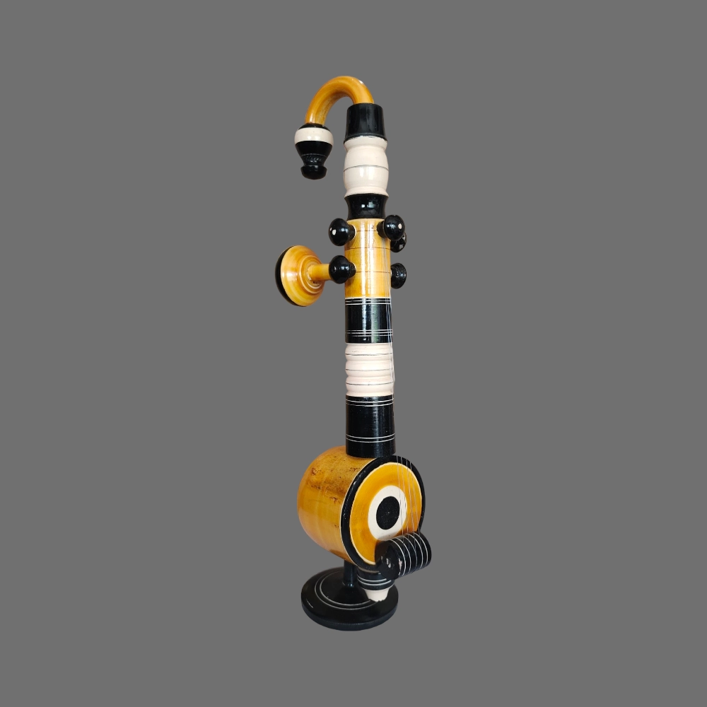 [WCEKYVN] Etikoppaka Home Decor Wooden Crafted Veena