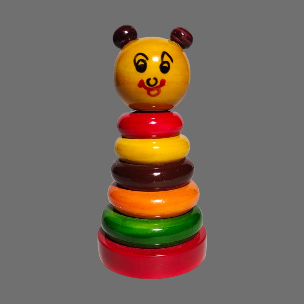 [WCEKSTEPSD] Etikoppaka Wooden Toy Stacking Rings for Kids