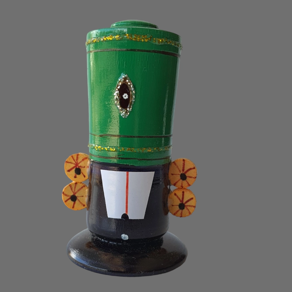 [WCEKVEN] Etikoppaka Home Decor Wooden Crafted Balaji Face