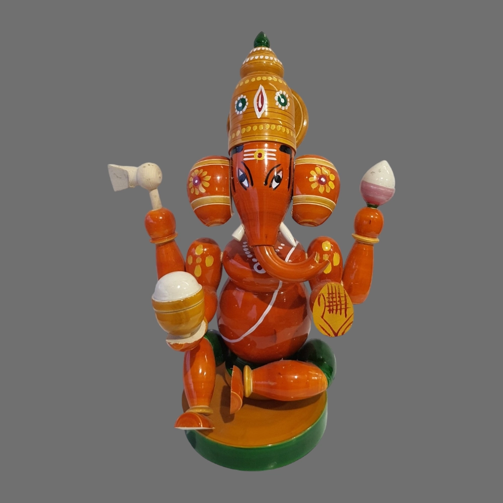 [WCEKYLLEAN] Etikoppaka Lord Ganesha Home Decor(12inch)