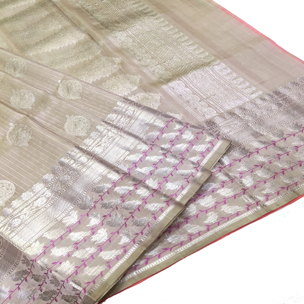 [VGSSCR] Handwoven Venkatagiri Pure Pattu Saree (Handloom & Silk mark Certified)