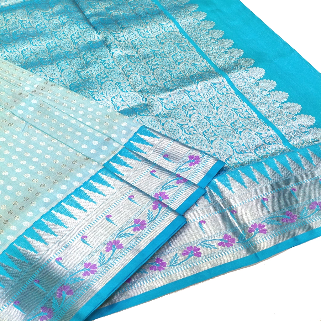 [VGSSBSC] Handwoven Venkatagiri Pure Pattu Saree
(Handloom & Silk mark Certified)