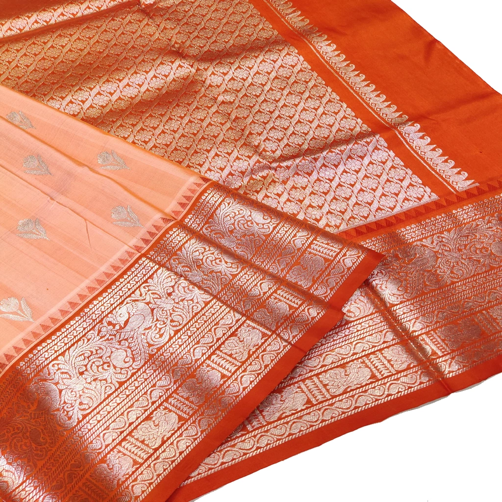 [VGSSMSK] Handwoven Venkatagiri Pure Pattu Saree
(Handloom & Silk mark Certified)