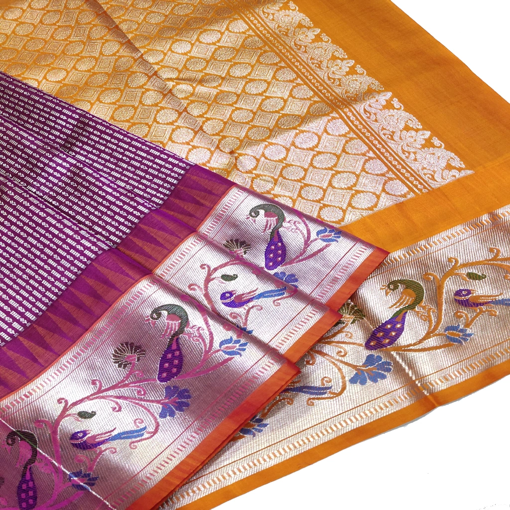 [VGSSMOP] Handwoven Venkatagiri Pure Pattu Saree
(Handloom & Silk mark Certified)