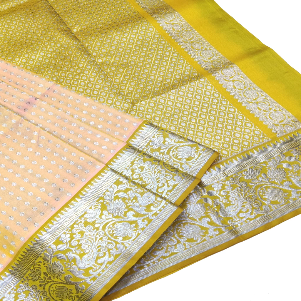 [VGSSYST] Handwoven Venkatagiri Pure Pattu Saree
(Handloom & Silk mark Certified)
